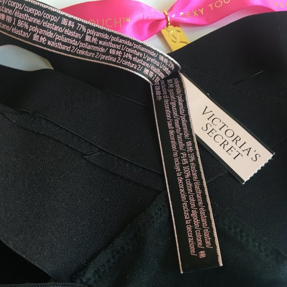 VICTORIAS SECRET SEXY BANDED STRAPPY CHEEKY PANTY NWT RARE - Picture 11 of 11